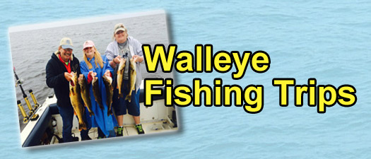 Michigan Fishing Trips - Walleye Fishing Trips - GET OUR CHARTER RATES
